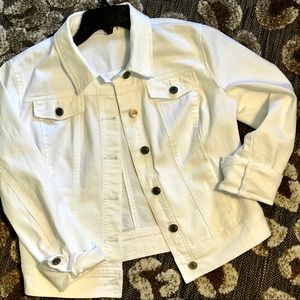 NY&Co White Denim Jacket